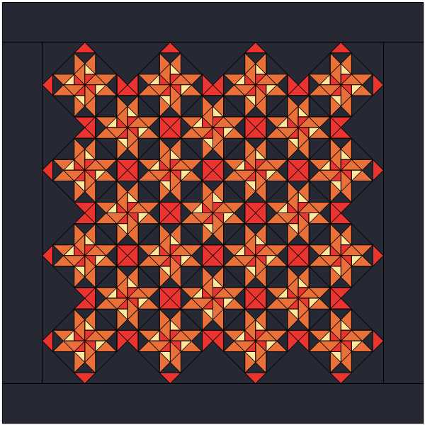 Pinwheel stars quilt kit small throw