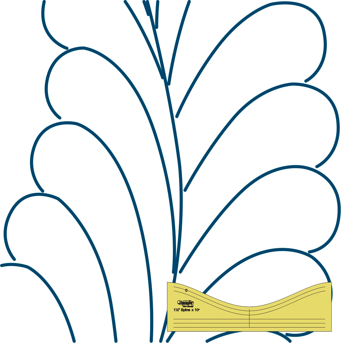 Feather Spine 10" High Shank