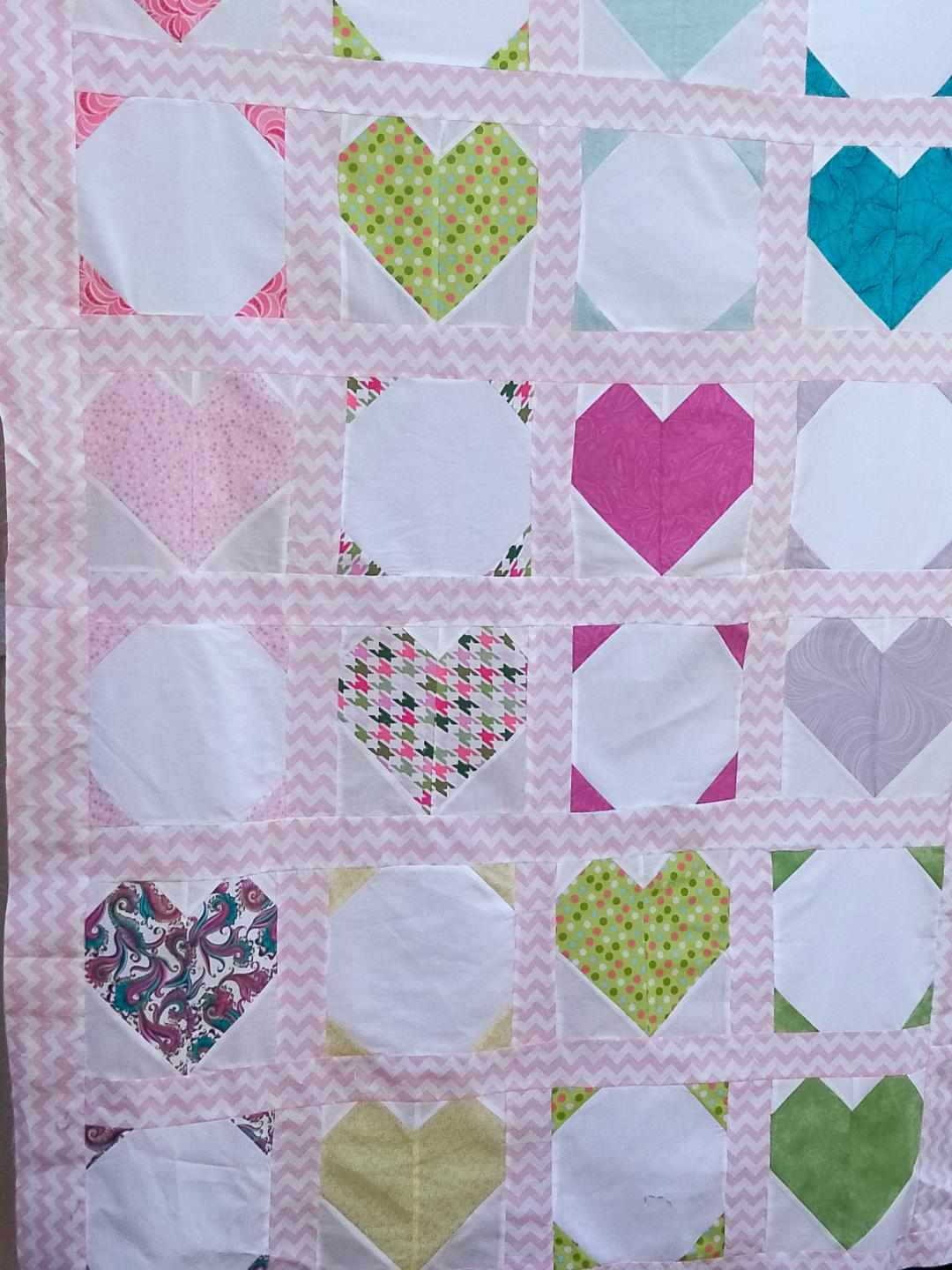 Snowballs and Hearts Quilt Pattern PDF Download