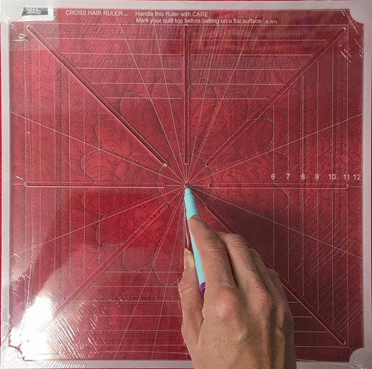 8 1/2" 8 point crosshair ruler